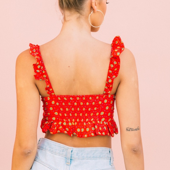 CHARCOAL Love Ballad Crop Top - Picture 2 of 5